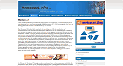 Desktop Screenshot of montessori-infos.de